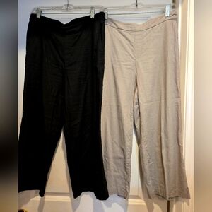 Old Navy - Lot of 2 Cropped Linen Pants, Size 6P